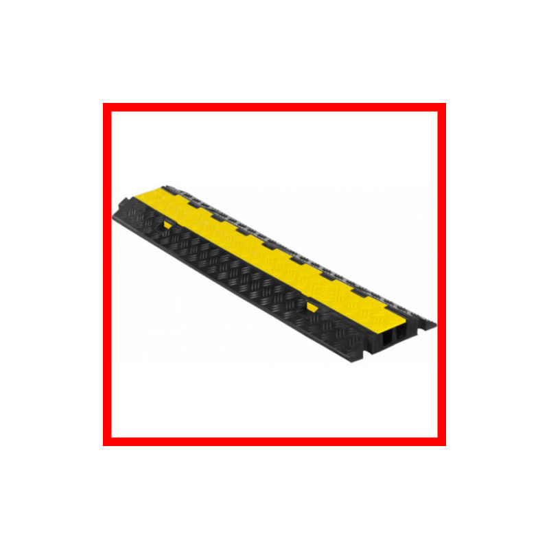 Pedana passacavo 2 canali 1000x250mm