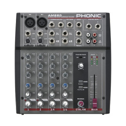 PHONIC AM220 MIXER 2MIC/LINE 2ST.