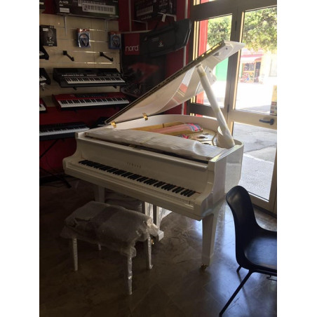 PIANOFORTE YAMAHA G2 1903428 LUNGO 170 CM BIANCO 3 PEDALI A EXTRA PARI AL NUOVO