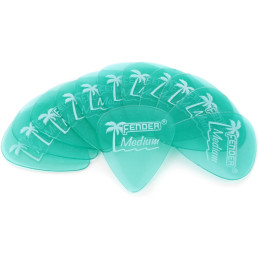 Plettri in confezione da 12pz 0981351857 PENNA 351 MEDIUM Surf Green