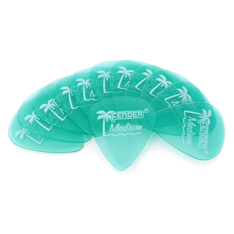 Plettri in confezione da 12pz 0981351857 PENNA 351 MEDIUM Surf Green