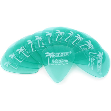 Plettri in confezione da 12pz 0981351857 PENNA 351 MEDIUM Surf Green