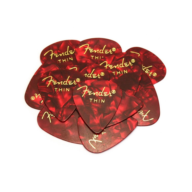 Plettri in confezione da 12pz PENNA 351 THIN RED MOTO 0980351709