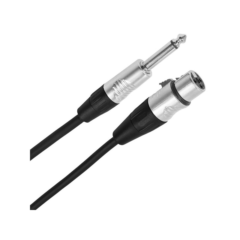 PLUGGER Female XLR 3p - male mono jack cable, 10 m