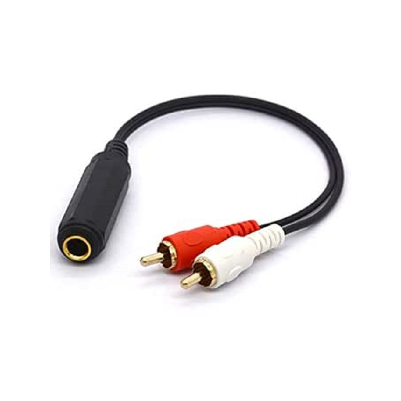 PLUGGER Twin Cable RCA Male - Jack Male Mono 3m Easy