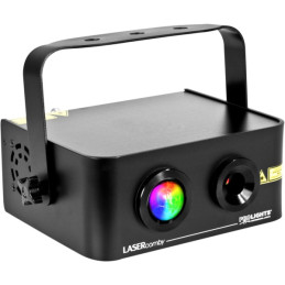 Proiettore Led RGB 9W Laser Verde 40mW, Rosso 100mW, DMX