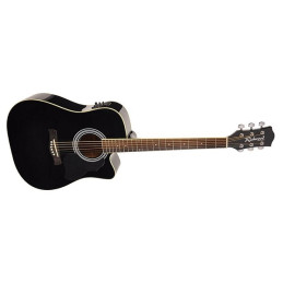 Richwood RD-12-CEBK Dreadnought Nera (con preamplificatore)