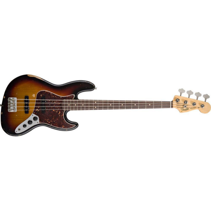 Road Worn® ‘60s Jazz Bass® Rosewood Fingerboard, 3-ColorSunburst