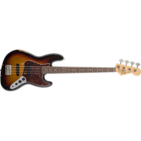 Road Worn® ‘60s Jazz Bass® Rosewood Fingerboard, 3-ColorSunburst