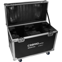 Roadcase per contenere 2 proiettori Cromo Wash600, Dim. 660x680x480 mm