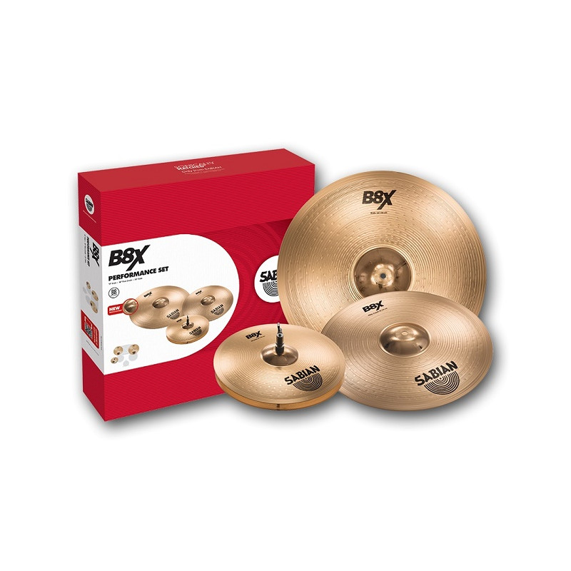 SABIAN B8 45003X Performance Set - 14”Hats, 16”Thin Crash, 20” Ride