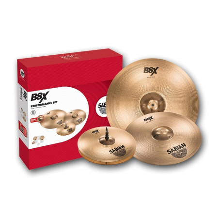 SABIAN B8 45003X Performance Set - 14”Hats, 16”Thin Crash, 20” Ride