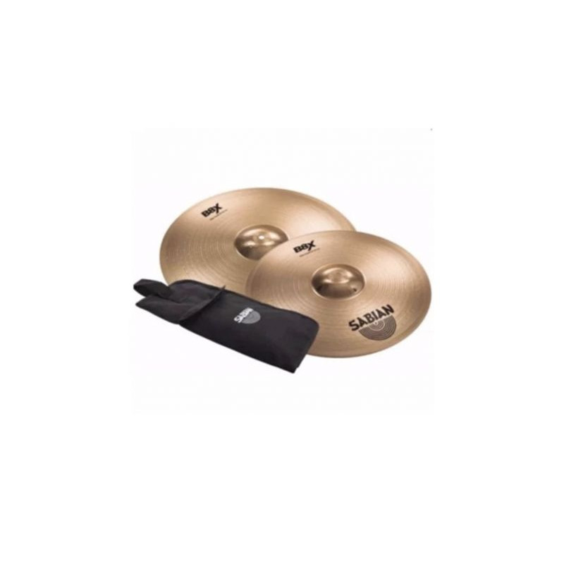 SABIAN B8X BUNDLE 16 E 18 CRASH VALUE con custodia