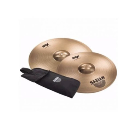 SABIAN B8X BUNDLE 16 E 18 CRASH VALUE con custodia