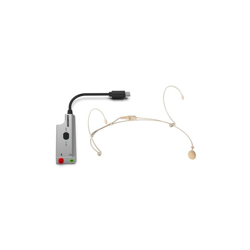 SAMSON DEU1 - BUNDLE MICROFONO HEADSET E ADATTATORE AUDIO USB