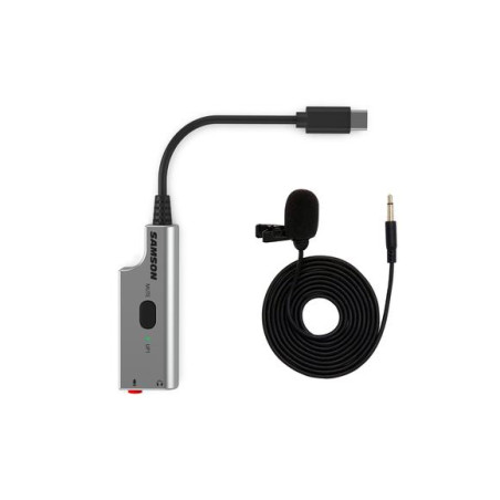 SAMSON LMU1 - BUNDLE MICROFONO LAVALIER BROADCAST E ADATTATORE AUDIO USB