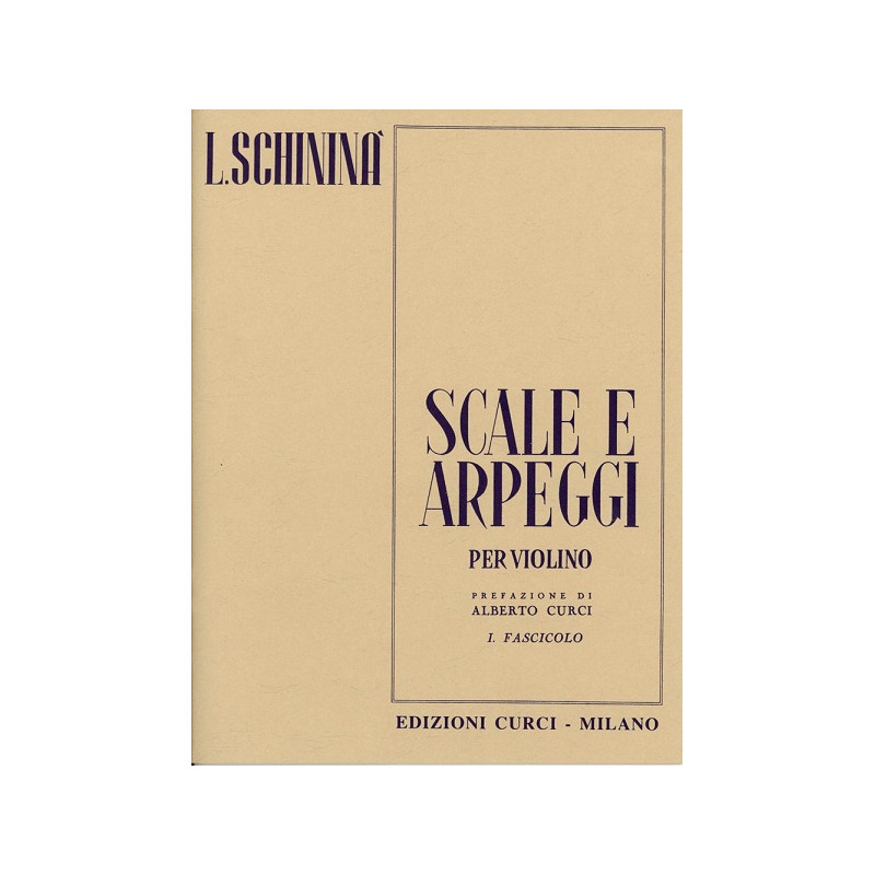 SCHININA SCALE E ARPEGGI VOL.1