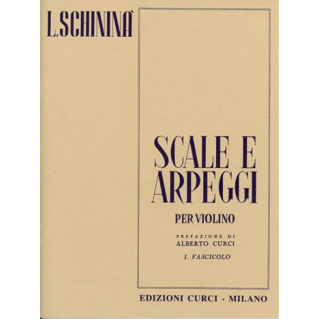 SCHININA SCALE E ARPEGGI VOL.1