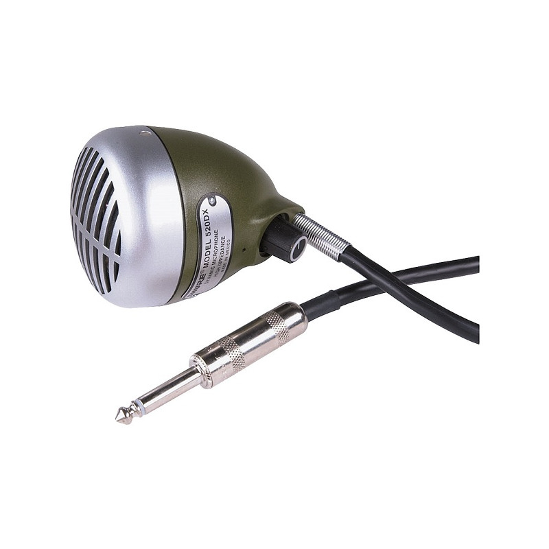SHURE 520DX GREEN BULLET MICROFONO DINAMICO CARDIOIDE PER ARMONICA A BOCCA