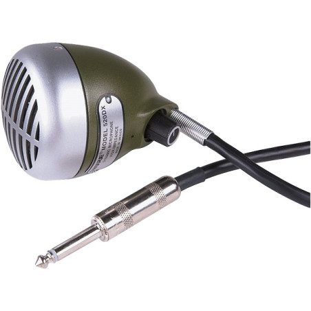 SHURE 520DX GREEN BULLET MICROFONO DINAMICO CARDIOIDE PER ARMONICA A BOCCA