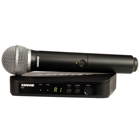 SHURE BLX24E / PG58 SISTEMA PALMARE WIRELESS CARDIOIDE PER VOCE