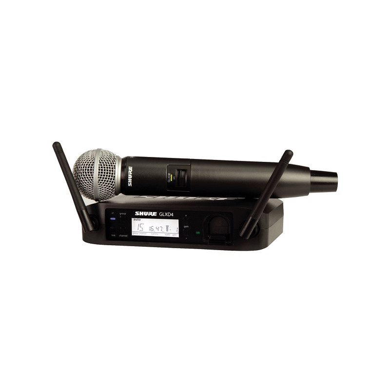 SHURE GLXD24E/SM58 SISTEMA PALMARE DIGITALE WIRELESS PER VOCE