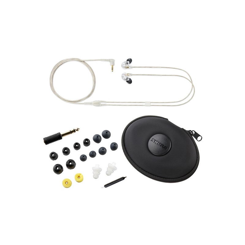 SHURE SE425 CL AURICOLARI AD ISOLAMENTO ACUSTICO TRASPARENTI