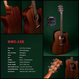 SIGMA DMC-15E - CHITARRA ACUSTICA ELETTRIFICATA SERIE 15