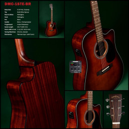 SIGMA DMC-1STE-BR - CHITARRA ACUSTICA ELETTRIFICATA SERIE 1