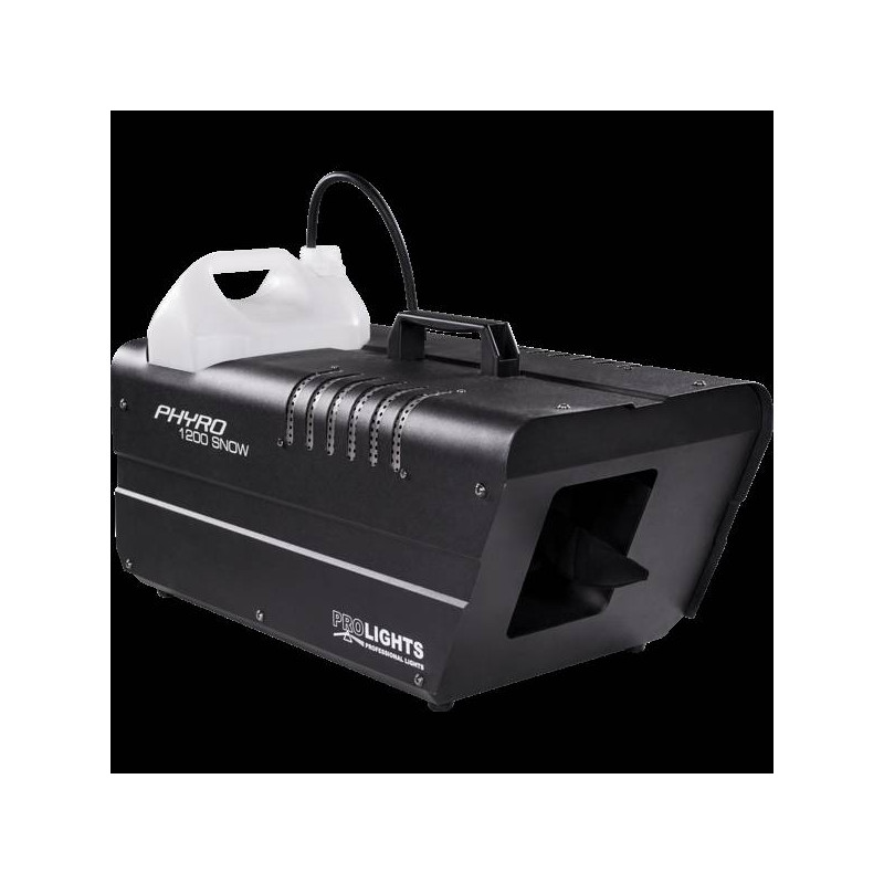 Simulatore effetto neve 1000W, DMX, comando manuale, consumo 0,3L/min, tanicaP
