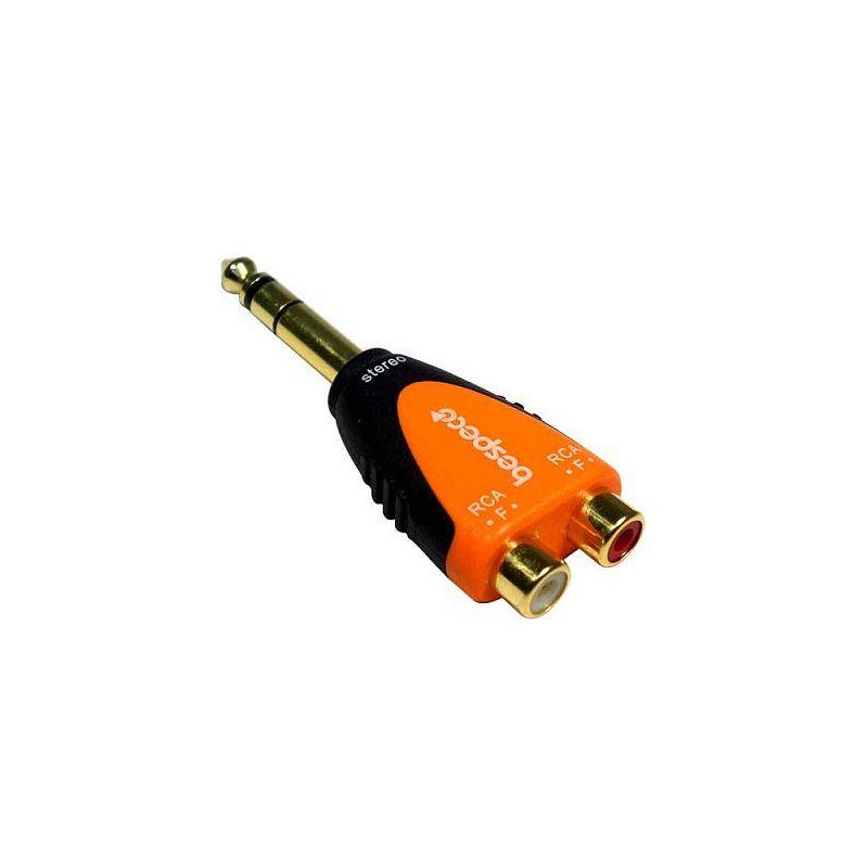 SLAD370 AD.SILOS. DA SPINA JACK 6,3MM STEREO A 2 PRESE RCA I