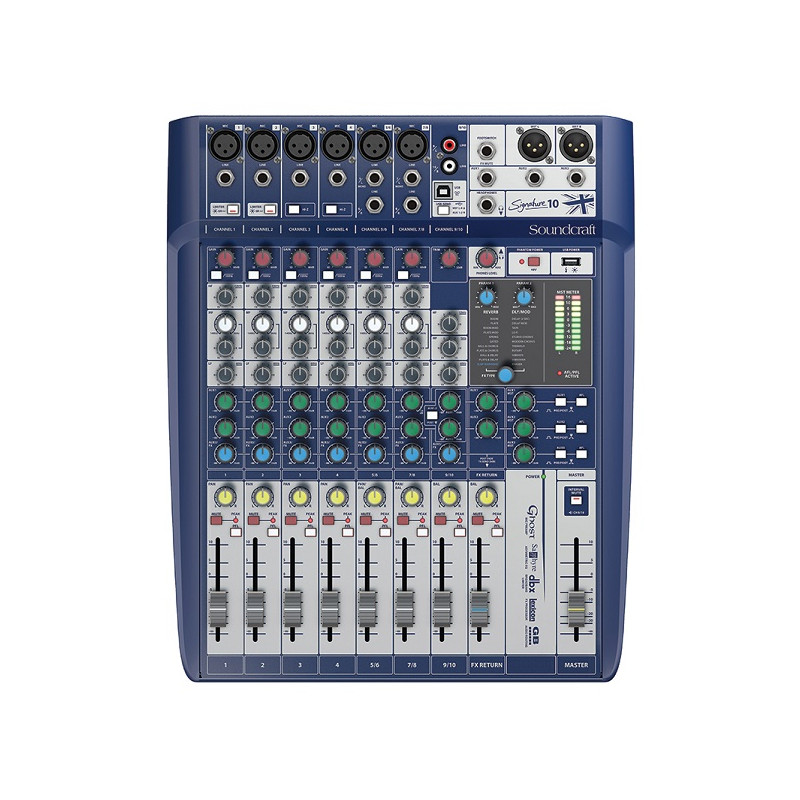 Soundcraft Signature 10 MIXER 10 INGRESSI, EFX, I/O USB 2 IN / 2OUT