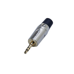 SPINA JACK STEREO Ø3,5MM CONTATTI DORATI+LOGO