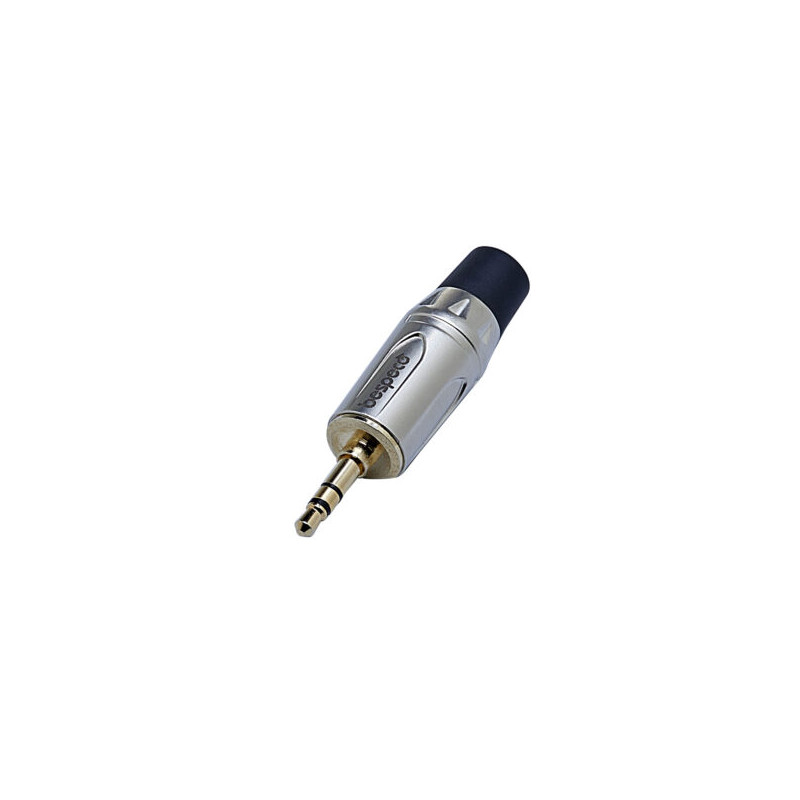 SPINA JACK STEREO Ø3,5MM CONTATTI DORATI+LOGO