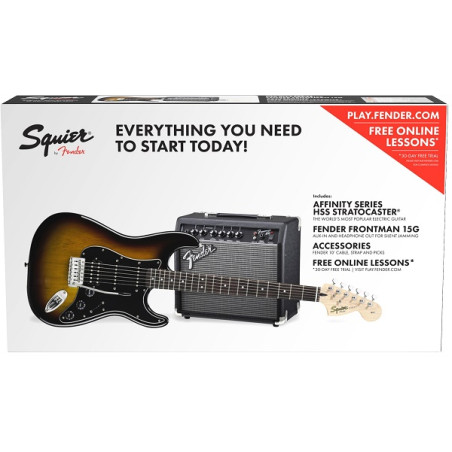 SQUIER AFFINITY SERIES™ STRATOCASTER® HSS PACK BSB