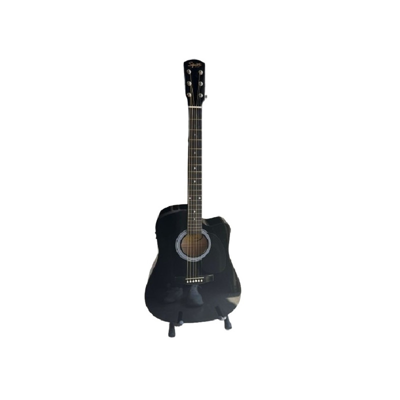 SQUIER SA-105CE USATA DREADNOUGHT Black