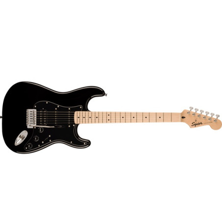 Squier Sonic Stratocaster HSS, Maple Fingerboard, White Pickguard, Tahitian Coral