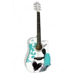 STRATOS DISEGNO CHITARRA ACUSTICA CON TAVOLA DESIGNER