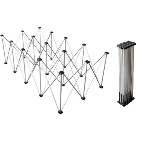 Struttura reticolare in alluminio per sistema Litestage, 2x1 m, h 40 cm