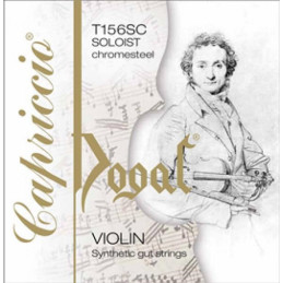 T156SC Muta Dogal Capriccio solista chromesteel synthetic gut