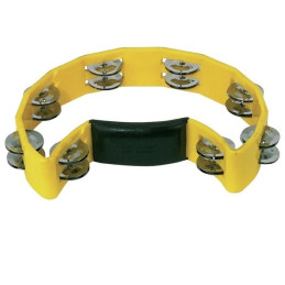 TAMBURELLO MEZZALUNA 16 PAIA PIATTINI GIALLO