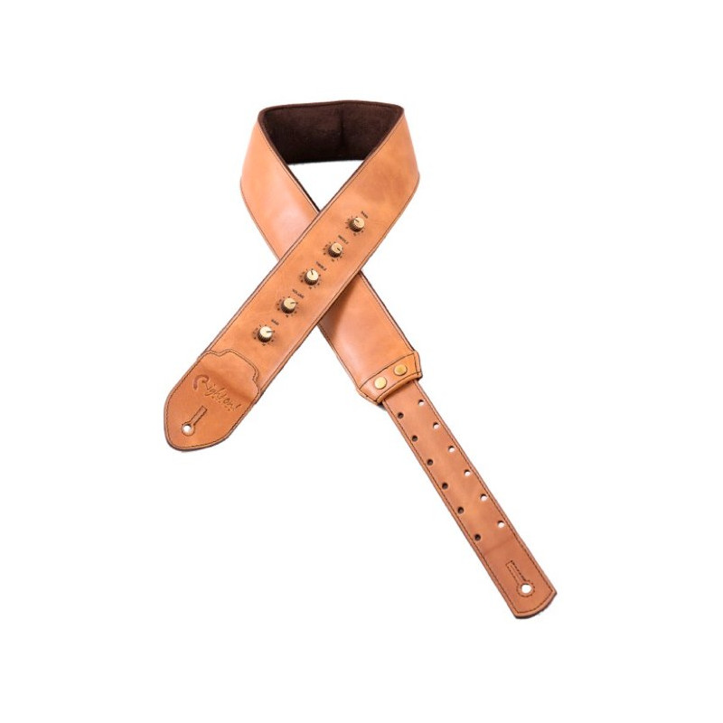 Tracolla imbottita per chitarra e basso AMPSTRAP BROWN