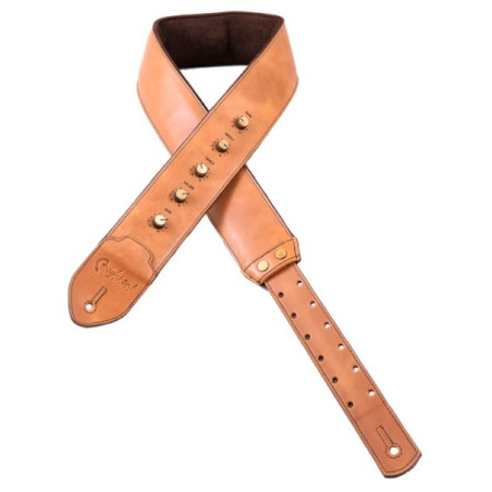 Tracolla imbottita per chitarra e basso AMPSTRAP BROWN