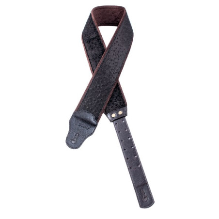 Tracolla imbottita per chitarra e basso Ostrich Brown