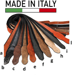 TRACOLLA PER CHITARRA E BASSO IN PELLE IMBOTTITA col A
