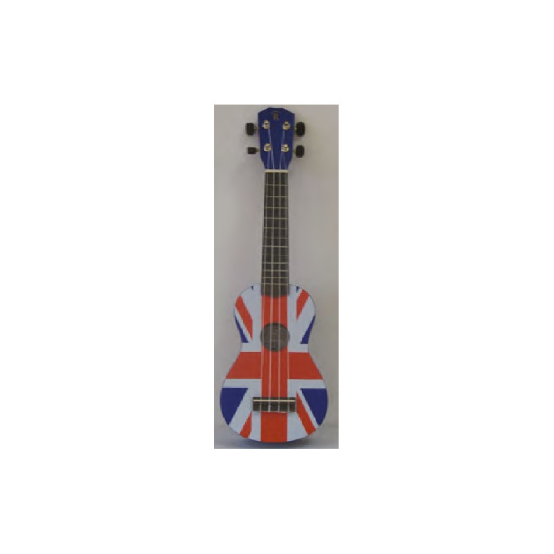 UKULELE RIALTO “FLAG” CON BORSA Bandiera Inglese