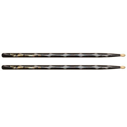VATER VCBK5AW ''Color Wrap Los Angeles 5A Black Optic Wood'' - L: 16'' | 40.64cm  D: 0.570'' | 1.45cm - American Hickory