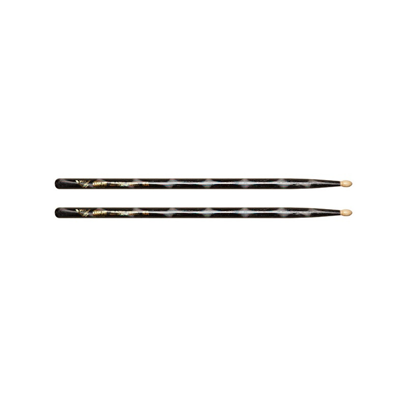 VATER VCBK5AW ''Color Wrap Los Angeles 5A Black Optic Wood'' - L: 16'' | 40.64cm  D: 0.570'' | 1.45cm - American Hickory