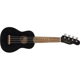 Venice Soprano Uke, Walnut Fingerboard, Black