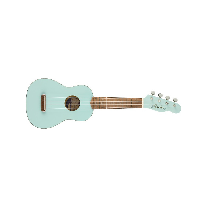 Venice Soprano Uke, Walnut Fingerboard, Daphne Blue